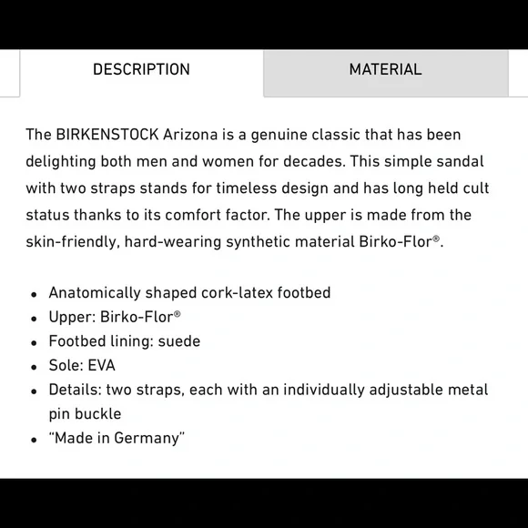 NWT Birkenstock Arizona Birko-Flor Black 2-Strap Sandal - Picture 10 of 12